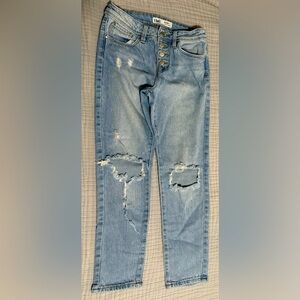 YMI Selena Fit Ripped Denim Girls Jeans, size 12